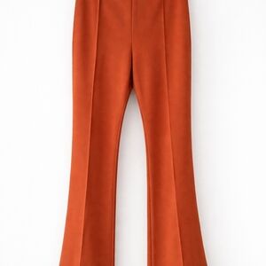 LuLaRoe Joey Burnt Orange Flare Pants